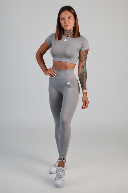 Athena Seamless Leggings - Light Grey