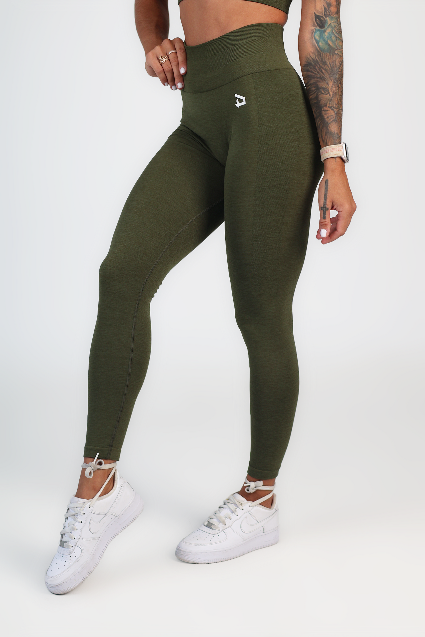 Athena Seamless Leggings - Army Green