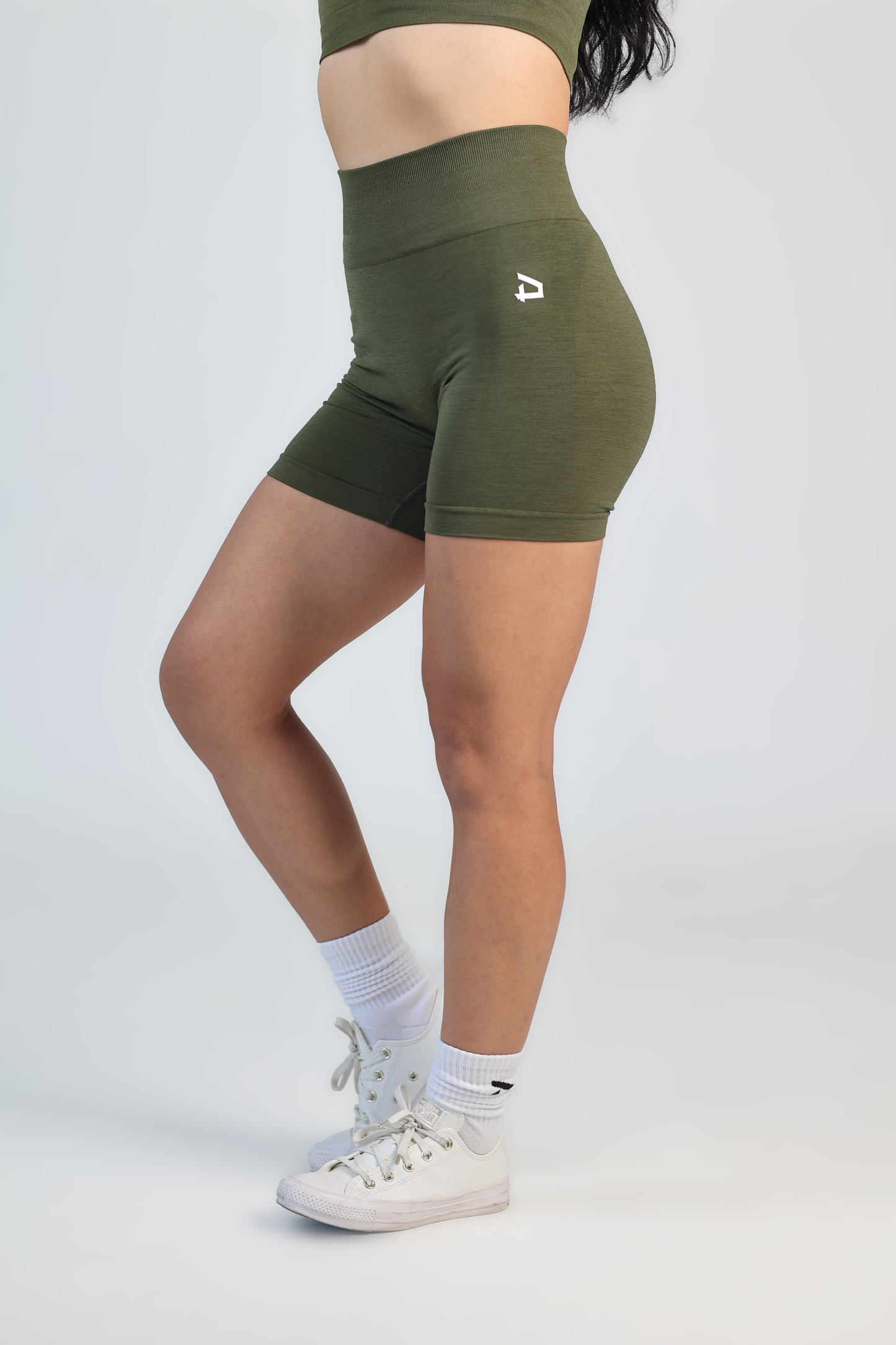 Athena Seamless Shorts - Army Green