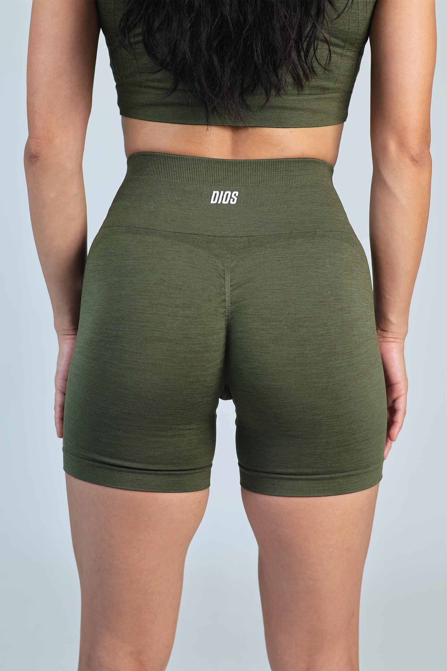 Athena Seamless Shorts - Army Green