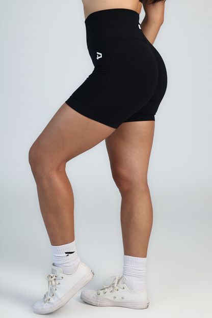 Athena Seamless Shorts - Black