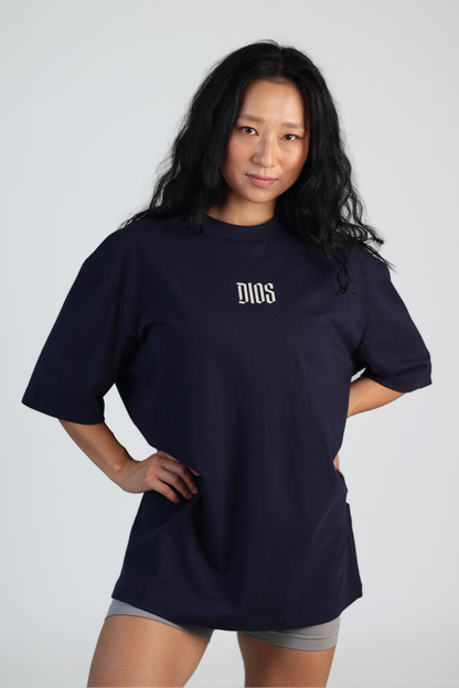 Dios Training Squad Oversized Tee - Navy Blue