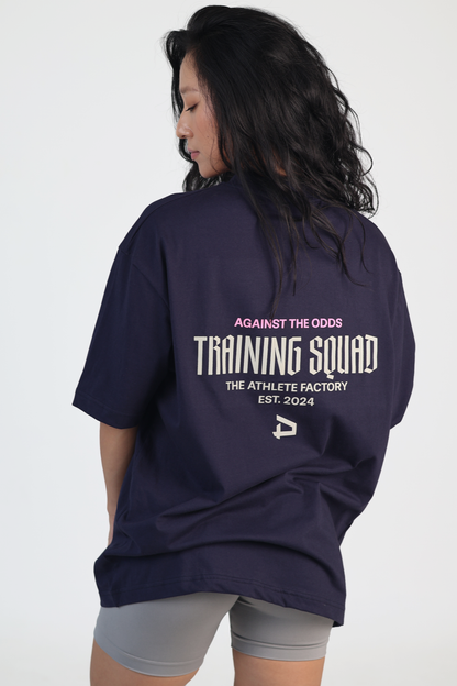 Dios Training Squad Oversized Tee - Navy Blue