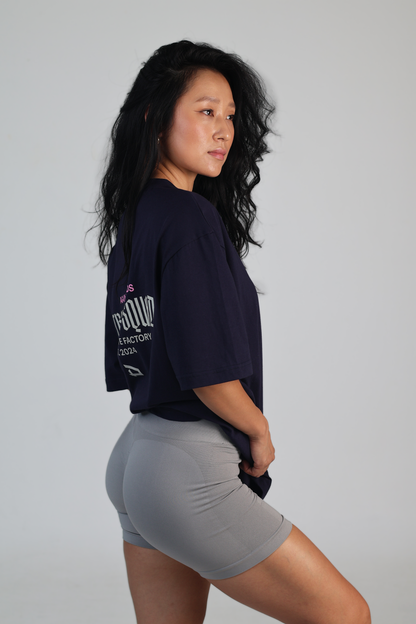 Dios Training Squad Oversized Tee - Navy Blue