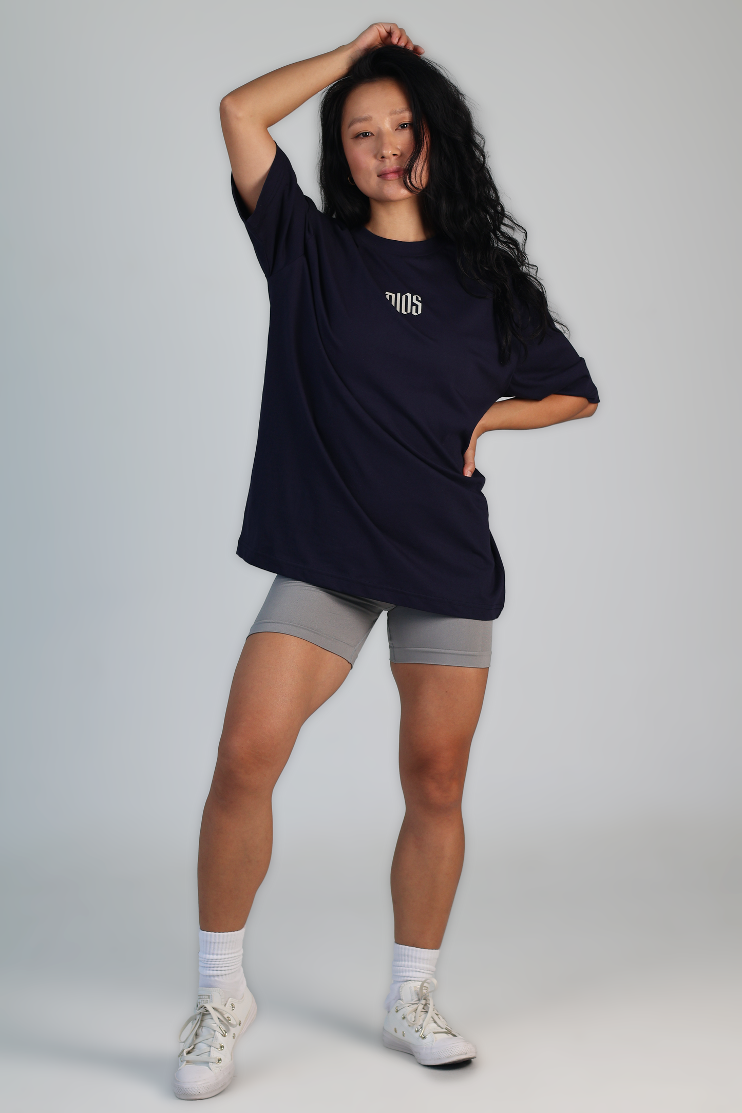 Dios Training Squad Oversized Tee - Navy Blue