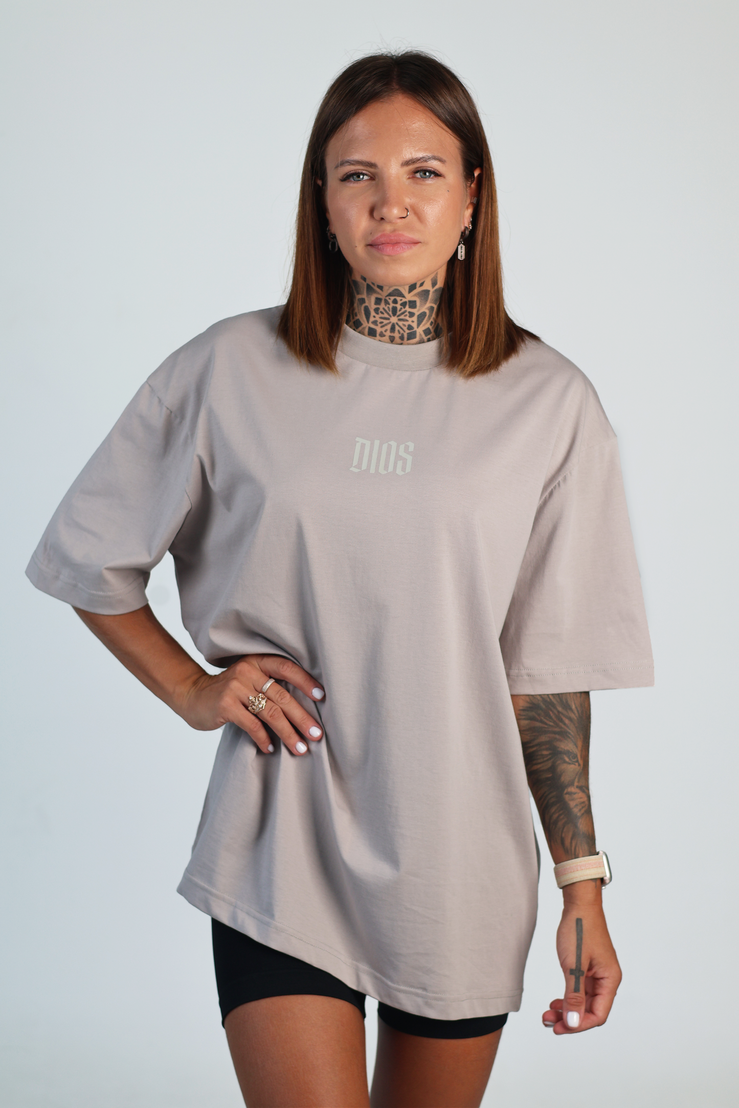 Dios Training Squad Oversized Tee - Grey