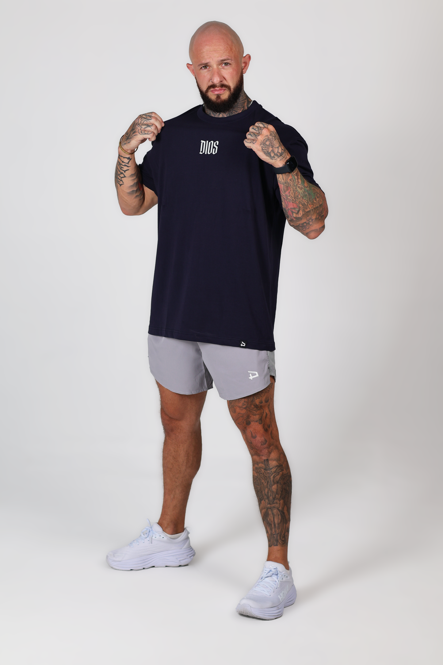 Dios Training Squad Tee - Navy Blue