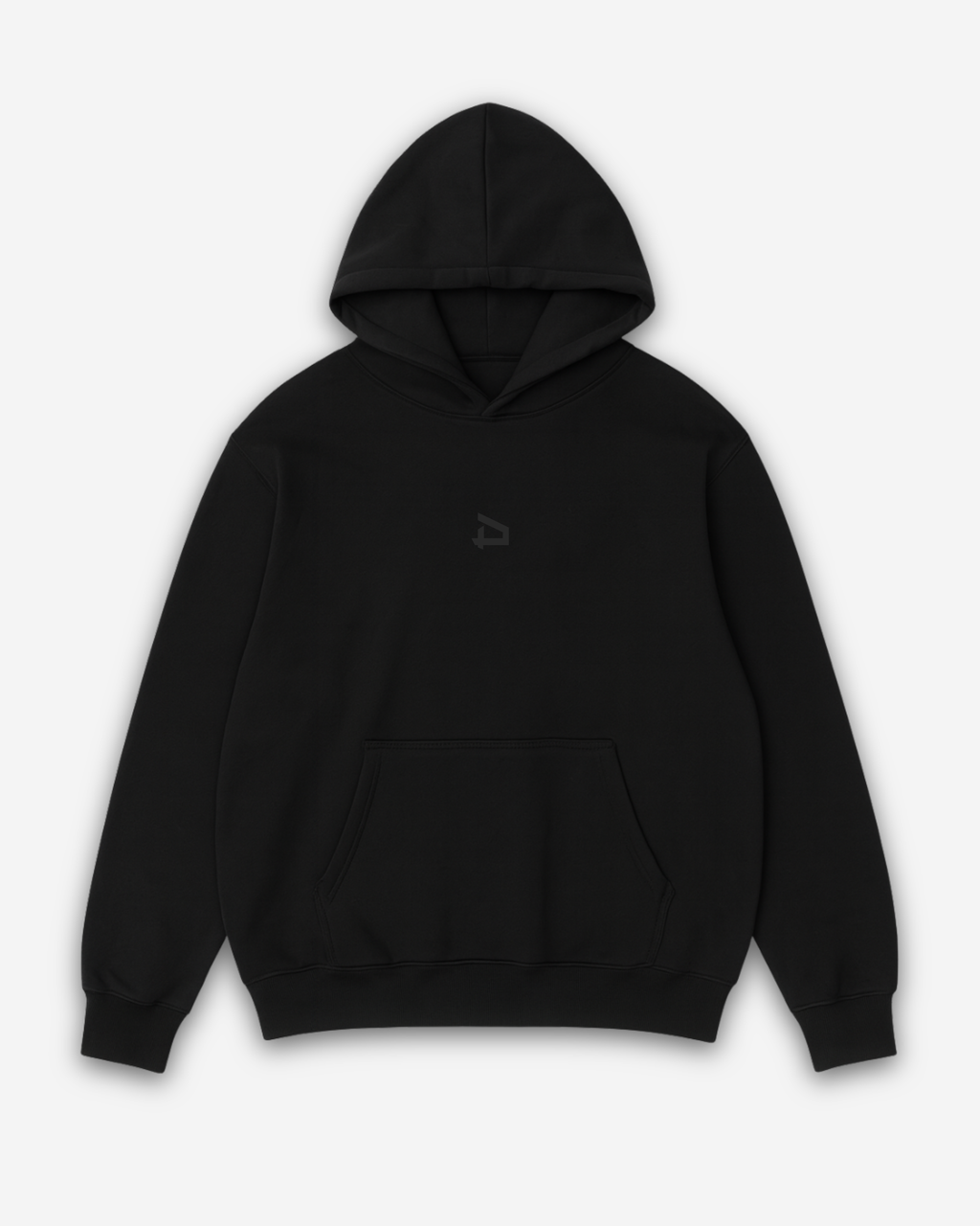 Logo Oversized Hoodie - Black